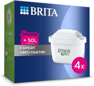 Filtre à eau brita Pack de 4 cartouches filtrantes MAXTRA PRO